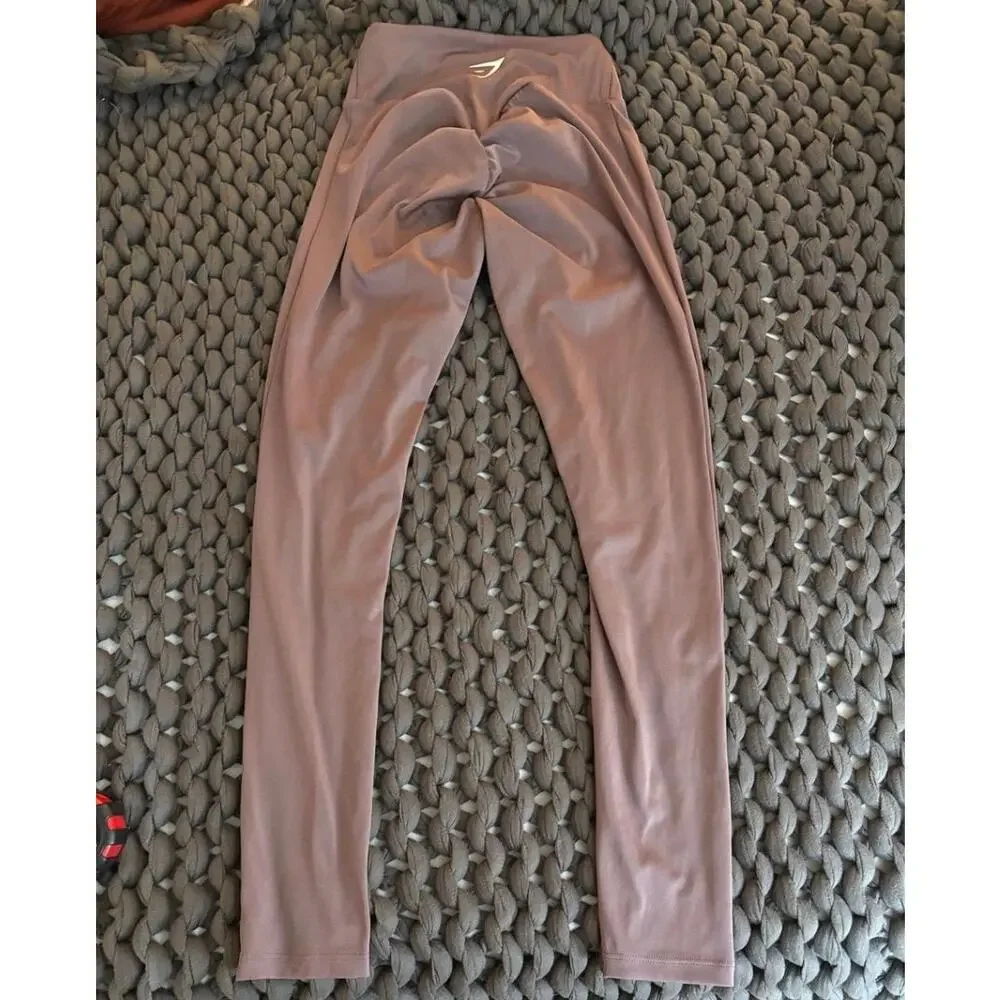 Mauve Rose Scrunch Butt Gymshark Leggings Gym Gymrat Workout